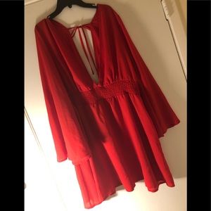 SOLD!! Red Cacique Cover up!
